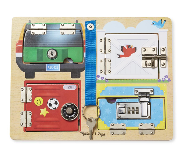 Melissa & Doug Tablica edukacyjna - Zamki i zabezpieczenia - 407236 - zdjęcie 3
